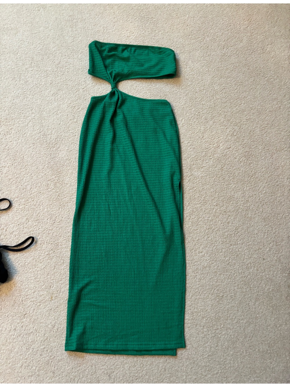 Green Knit Maxi Dress